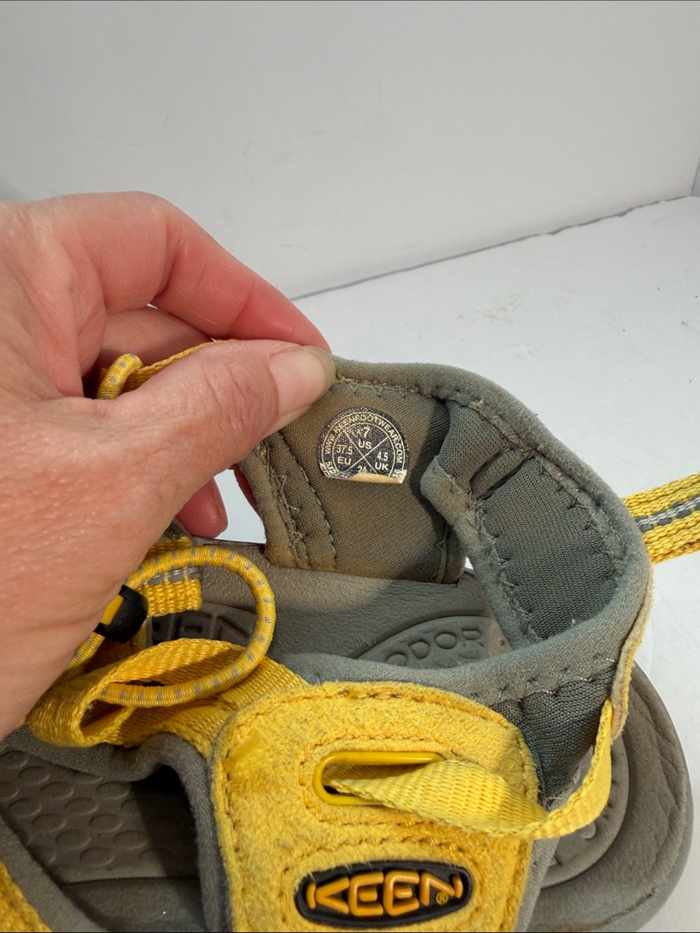 Keen Yellow and Gray Women's Strappy Outdoor Sandals - Picture 5 of 7